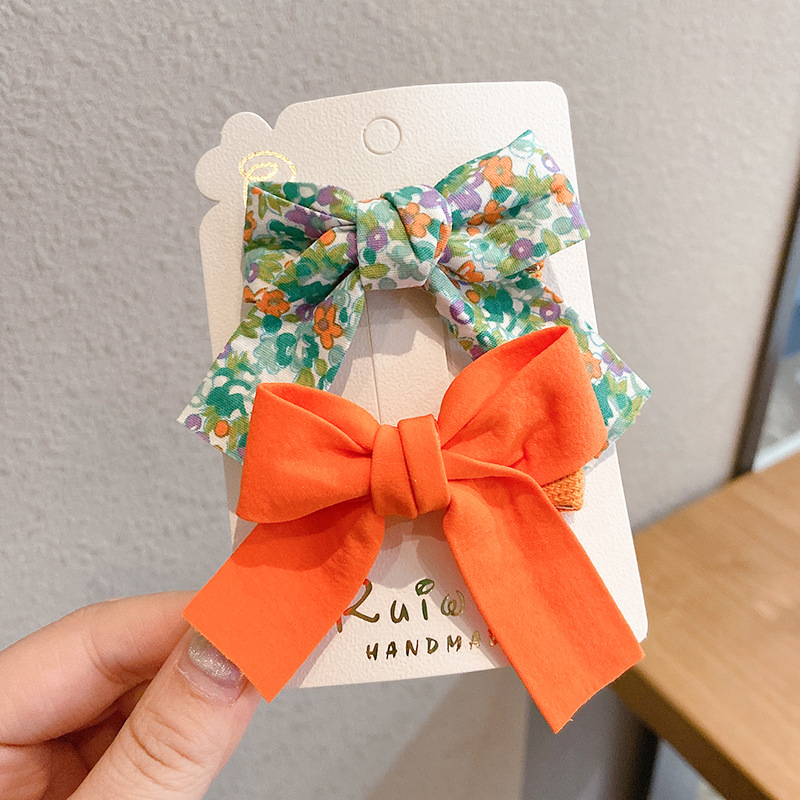 Kẹp Tóc Đính Nơ Kiểu Hàn Quốc Xinh Xắn Cho Bé Gái