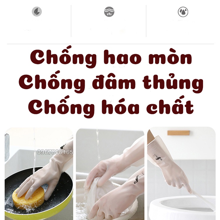 Găng Tay Cao Su SIÊU DAI - SIÊU BỀN – Rửa bát, vệ sinh, làm vườn – Bảo vệ da tay