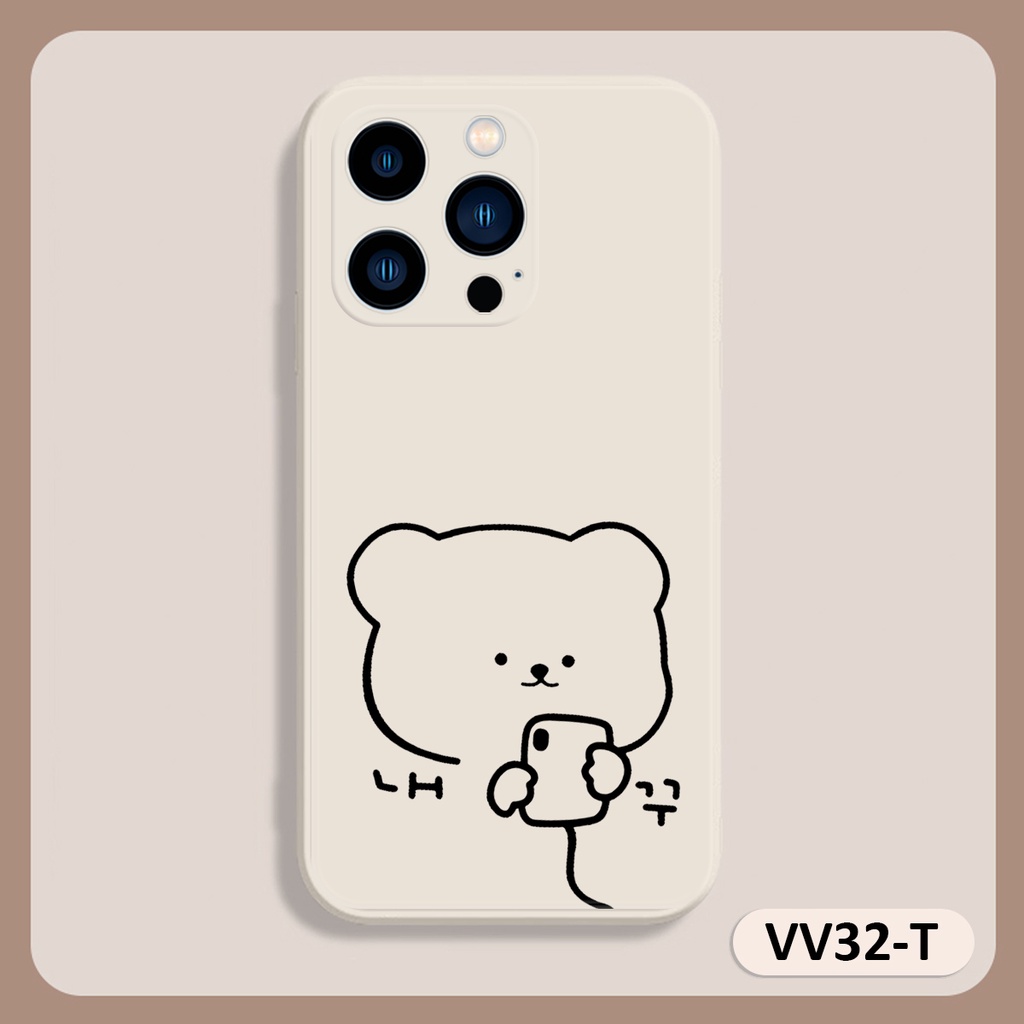 Ốp lưng ip Bear cạnh vuông 6/6plus/6s/6splus/7/7plus/8/8plus/x/xr/xs/11/12/13/pro/max/plus/promax