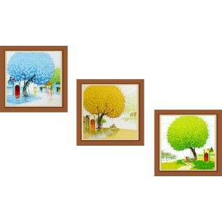 3 sản phẩm tranh sơn dầu vẽ tay " nhận vẽ Tranh theo yêu cầu"