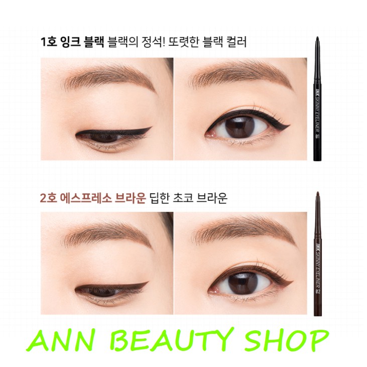 Bút kẻ mắt chống thấm nước Peripera Ink Skinny Eyeliner | BigBuy360 - bigbuy360.vn