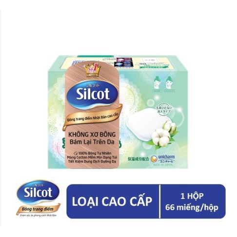 Bông trang điểm  cao cấp Silcot Premium 66 miếng/hộp