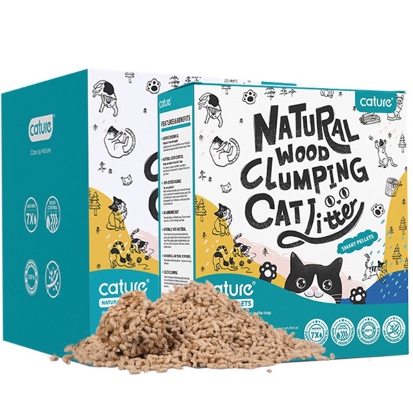 Cát Vệ Sinh Đậu Nành, Cát Gỗ Cho Mèo Cature Natural cho mèo đi vệ sinh - siêu khử mùi và tiết kiệm (An Việt Tiến)