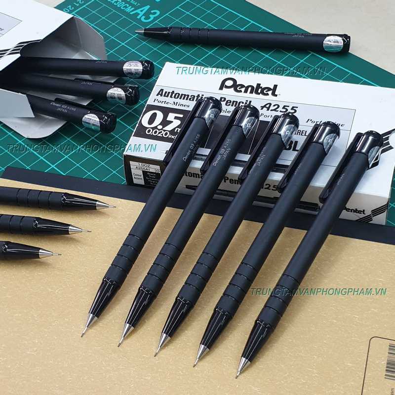 Bút chì bấm Pentel 0.5 A255 Japan [Chính hãng]