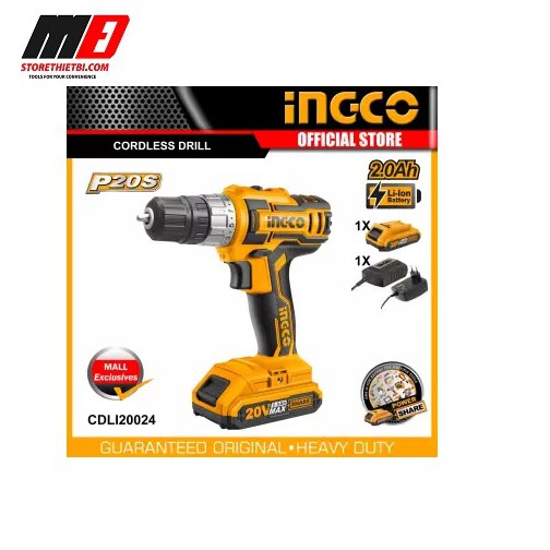 CDLI20024 20V Máy khoan vặn vít dùng pin Ingco