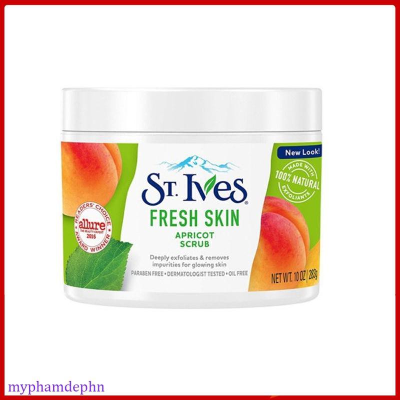 [ Mẫu mới] Tẩy Tế Bào Chết mặt và body ST.IVES Acne Control Apricot Scrub
