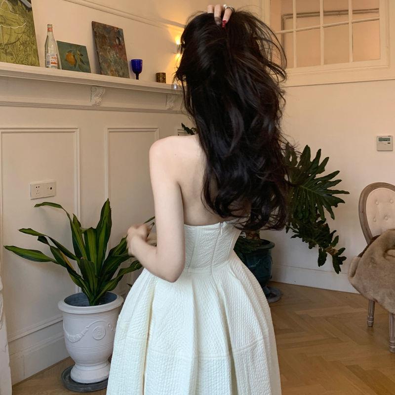 Đầm Trễ Vai Thời Trang Pháp Sang Trọng