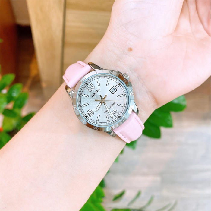 Đồng hồ nữ dây da chính hãng Casio Anh Khuê LTP-V004