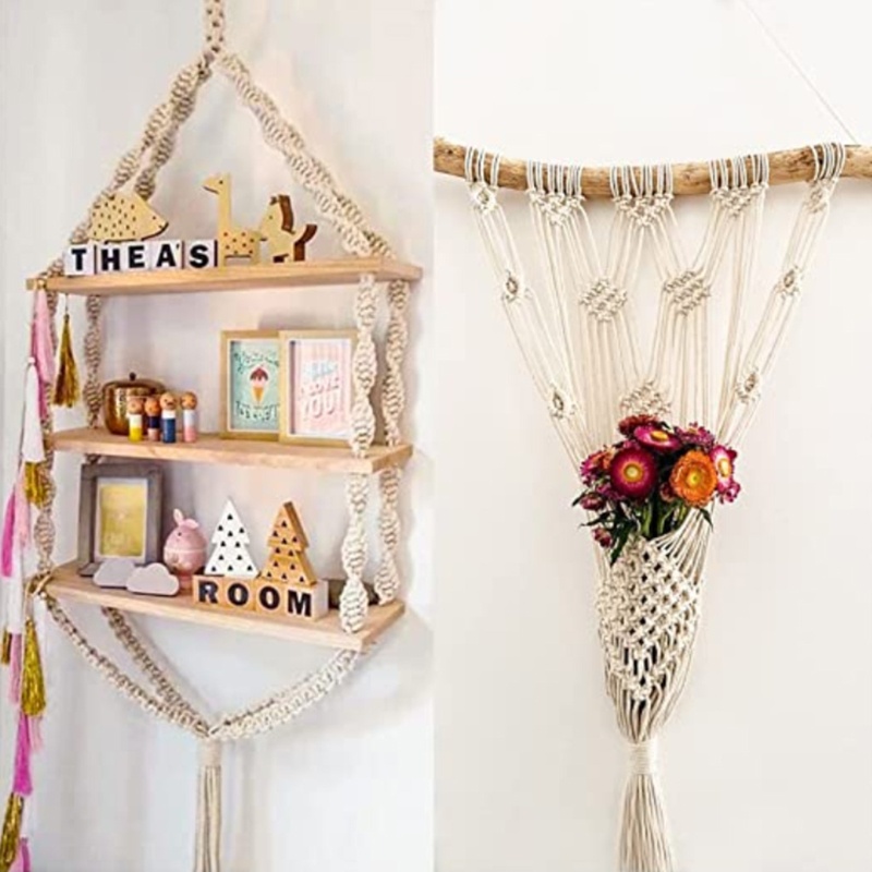 Cuộn Dây Thừng Cotton 3Mmx100M Dùng Làm Đồ Handmade Sáng Tạo Tiện Dụng