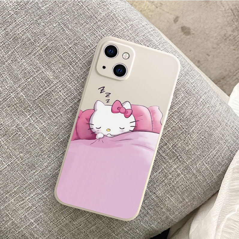 Ốp Điện Thoại Tpu Dẻo Họa Tiết HELLO KITTY Cho iPhone 11 12 13 pro max XS X XR XSMax 7 8 6 6s plus SE 2020
