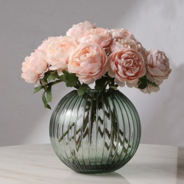 Hoa giả - Hoa Mẫu đơn giả - Lọ trang trí - Trang trí nội thất