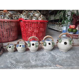 Bình vôi men rạn Bát tràng