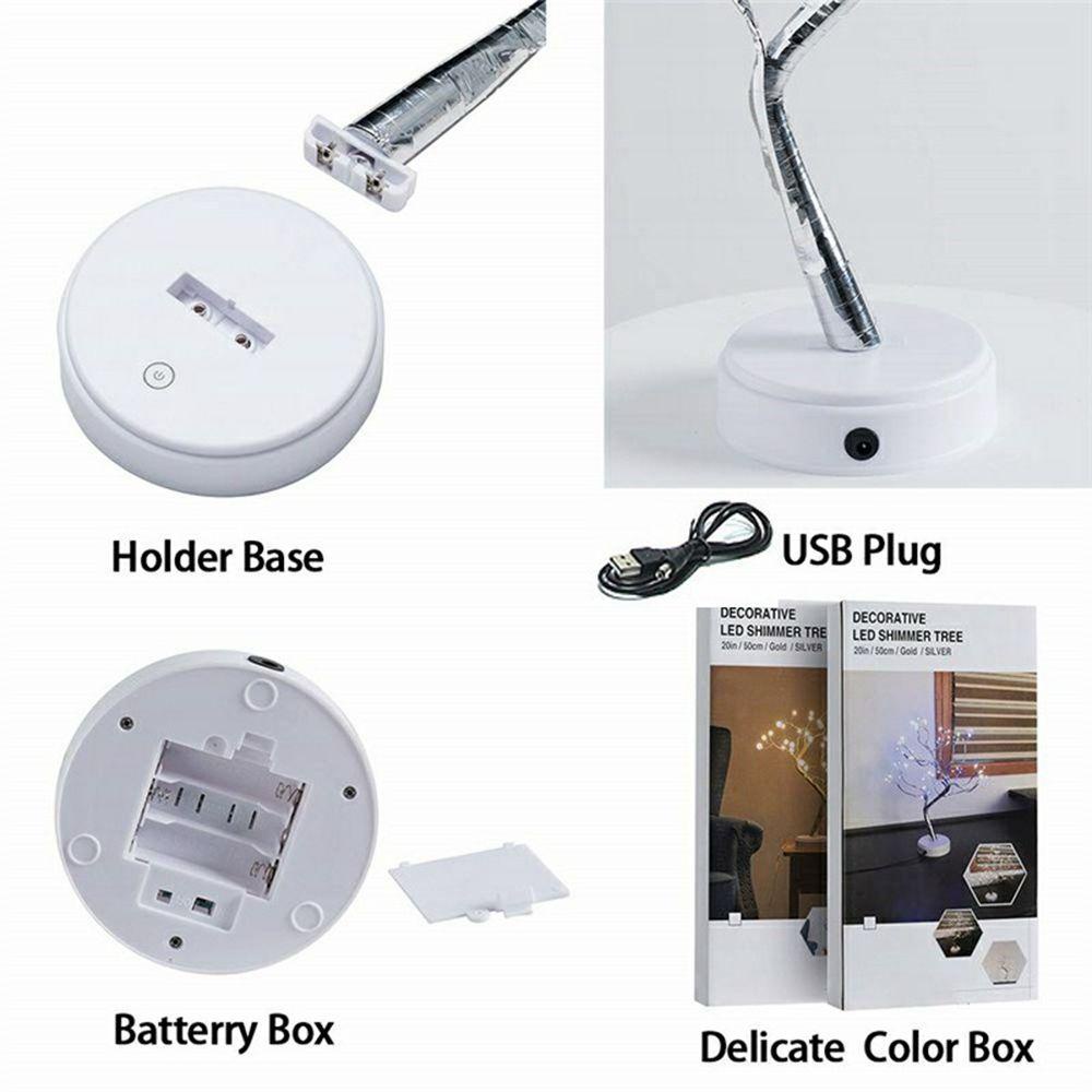 YIYU Đèn Led Dây Đồng 36 / 108 Bóng Dùng Trong Trang Trí Giáng Sinh