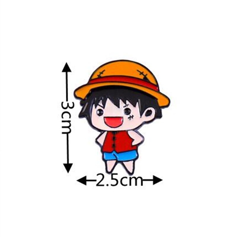 Pin cài áo manga anime One Piece hình chibi dễ thương - GC276