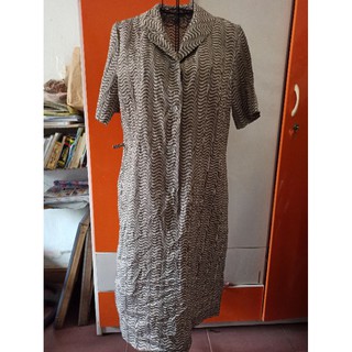 Váy suông đầm bầu sơ mi oversize