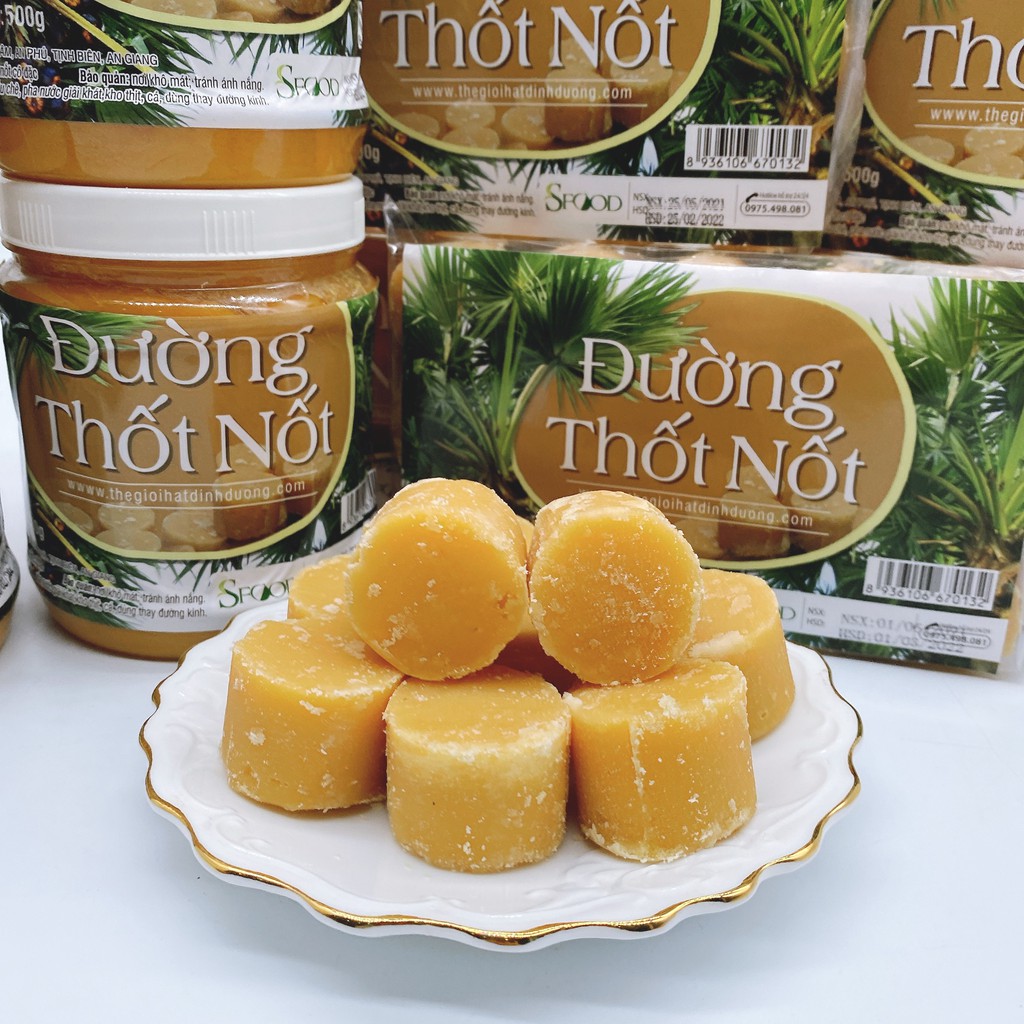 Đường thốt nốt Sfood 1kg, đường thốt nốt An Giang