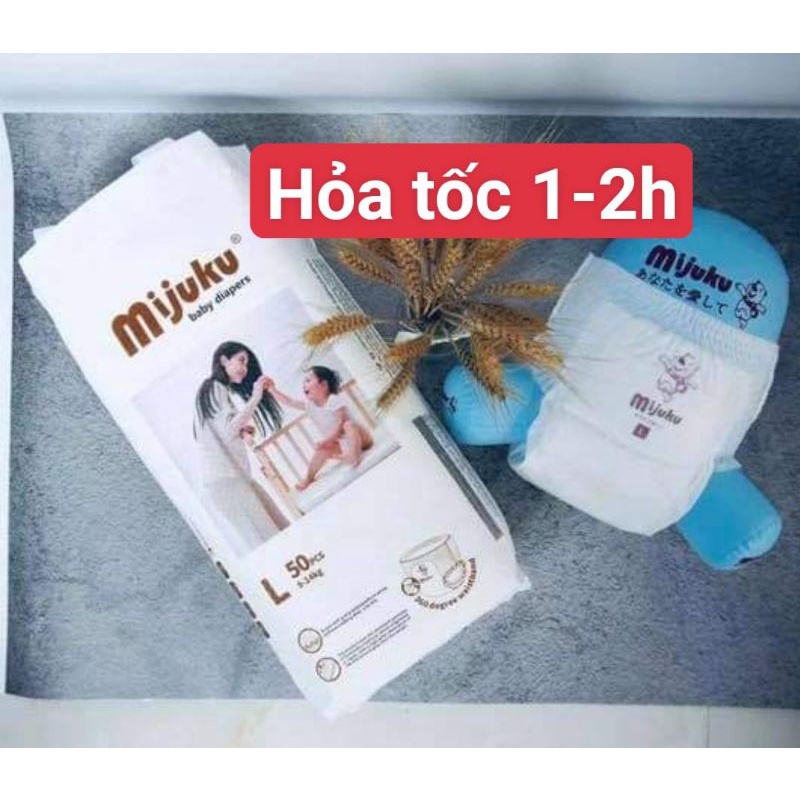Tã/Bỉm dán/quần Mijuku xuất Nhật M50/L50/XL50/XXL50 bịch 50 miếng  GIẢM GIÁ SOCK