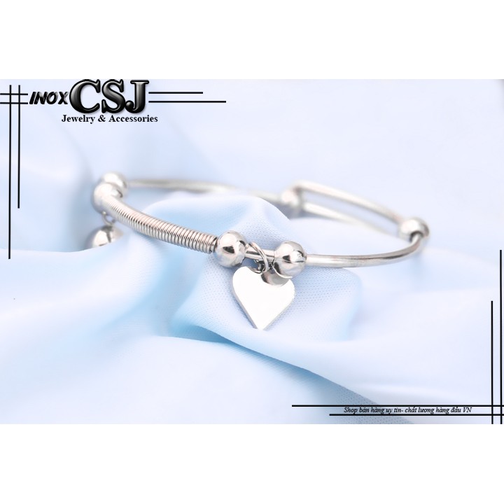 Vòng tay nữ hình trái tim nhỏ xinh