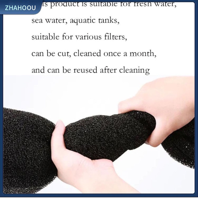 ☃Nhà☃ Miếng Bọt Biển Lọc Nước Sinh Học Dày Dặn Bằng Than Hoạt Tính Cho Bể Cá