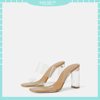Guốc Cao Gót Zara 6cm and 9cm Quai Trong Suốt Thời Trang Cho Nữ