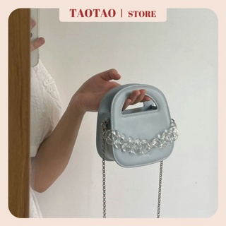 túi vuông đeo chéo túi mini dây xích túi xách nữ đẹp màu xanh lam