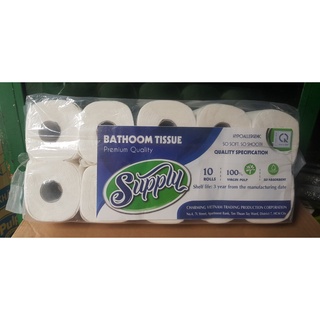 Khăn giấy cuộn thái lan supply 1 lốc 10 cuộn có lõi