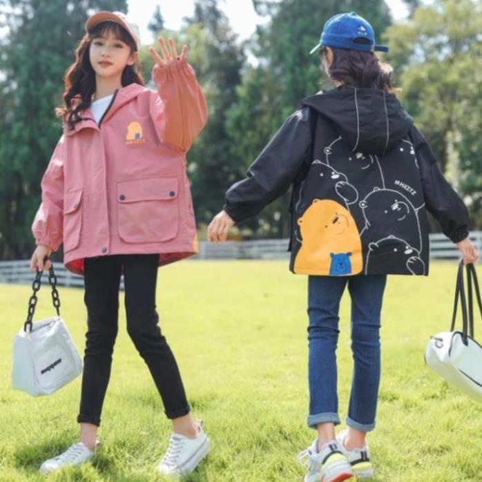 Áo khoác form rộng bé gái 8 9 10 11 12 tuổi ☑️Dài Tay size đại 25kg, 30kg, 35kg, 40kg, 45kg