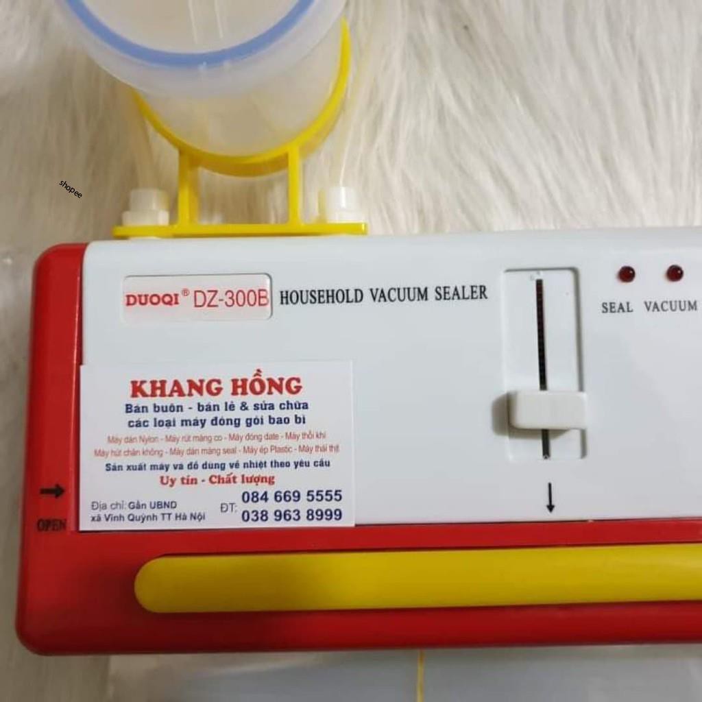 [HÀNG LOẠI 1] Máy Hút Chân Không Gia Đình DZ300B DOUQI Không Kén Túi Hút Đồ Khô Và Đồ Uớt BẢO HÀNH 6 THÁNG