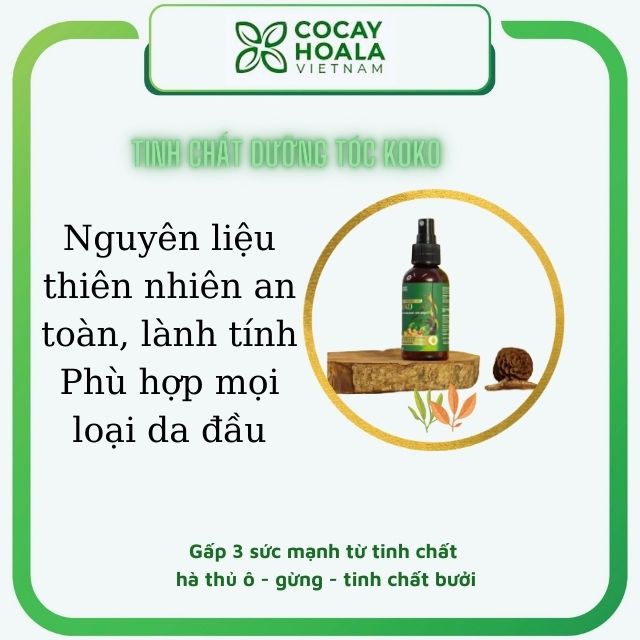 Xịt dưỡng tóc KoKo Cỏ Cây Hoa Lá ngăn ngừa rụng tóc, kích thích mọc tóc. Tinh chất dưỡng tóc 100ml