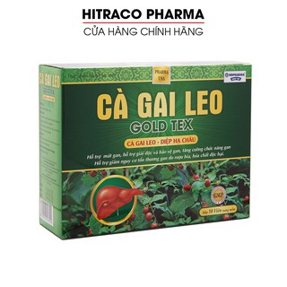 Viên uống bổ gan Cà Gai Leo Gold Tex mát gan, giải độc gan - Vỉ 50 viên [Cà Gai Leo Gold Tex Vỉ Xanh]