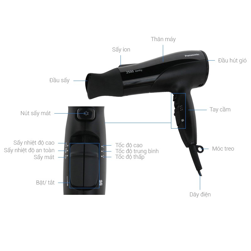 Máy sấy tóc Panasonic EH-NE81-K645 hãng phân phối