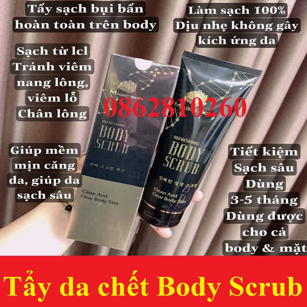 Tẩy da chết toàn thân Body Scrub Gel - Magic Skin