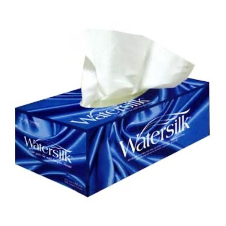 Giấy ăn Watersilk 2 lớp (hộp 200 tờ), chất giấy siêu mềm
