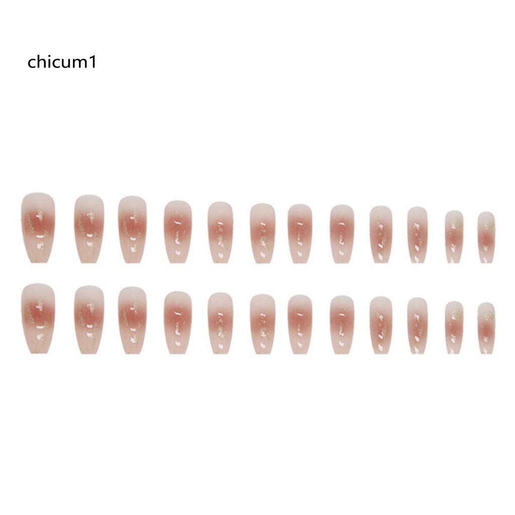 Móng Tay Giả Màu Sắc Gradient Chống Mài Mòn Cao Cấp