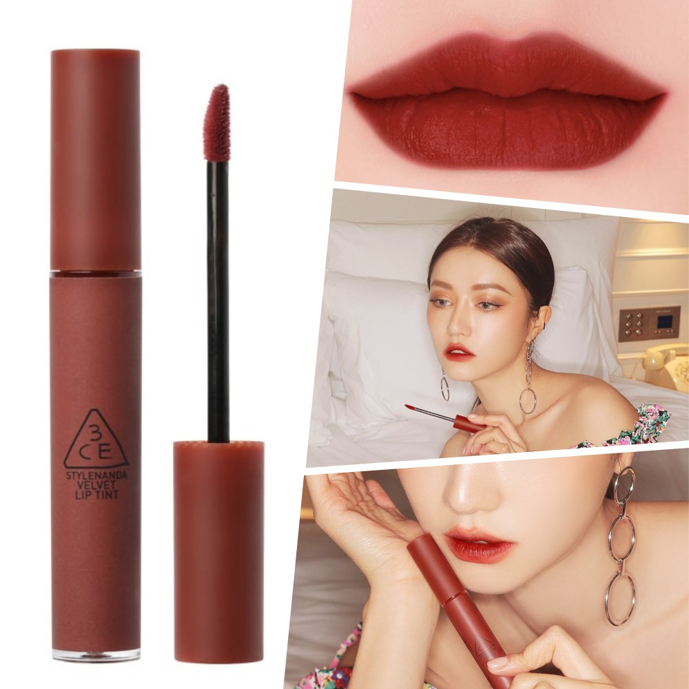 CAM KẾT CHUẨN AUTH- Son 3CE Velvet Lip Tint Taupe Đỏ Nâu