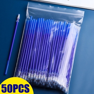 Set 50 Ruột Bút Mực Nước Màu Xanh/Đen Ngòi 0.5mm Có Thể Xóa Được