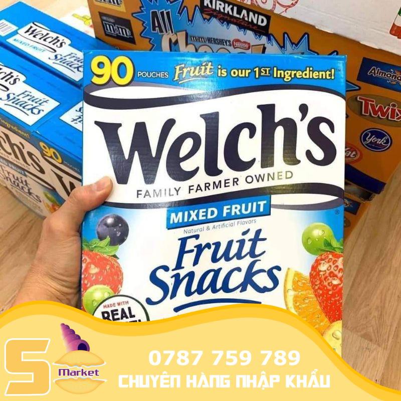 【SòMarket】Kẹo Dẽo Welch's Hộp 90goi