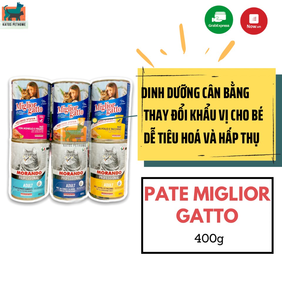 Pate Ý - Pate Miglior Gatto và Morando 400gr