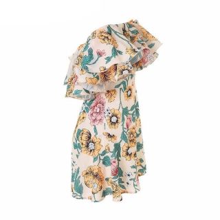 Jumpsuit bẹt vai hoa