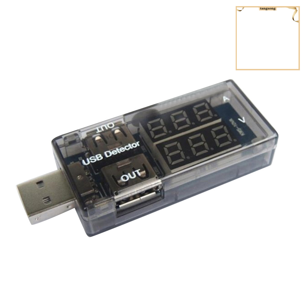 Usb Đo Điện Áp Kỹ Thuật Số Mini Có Đèn Led