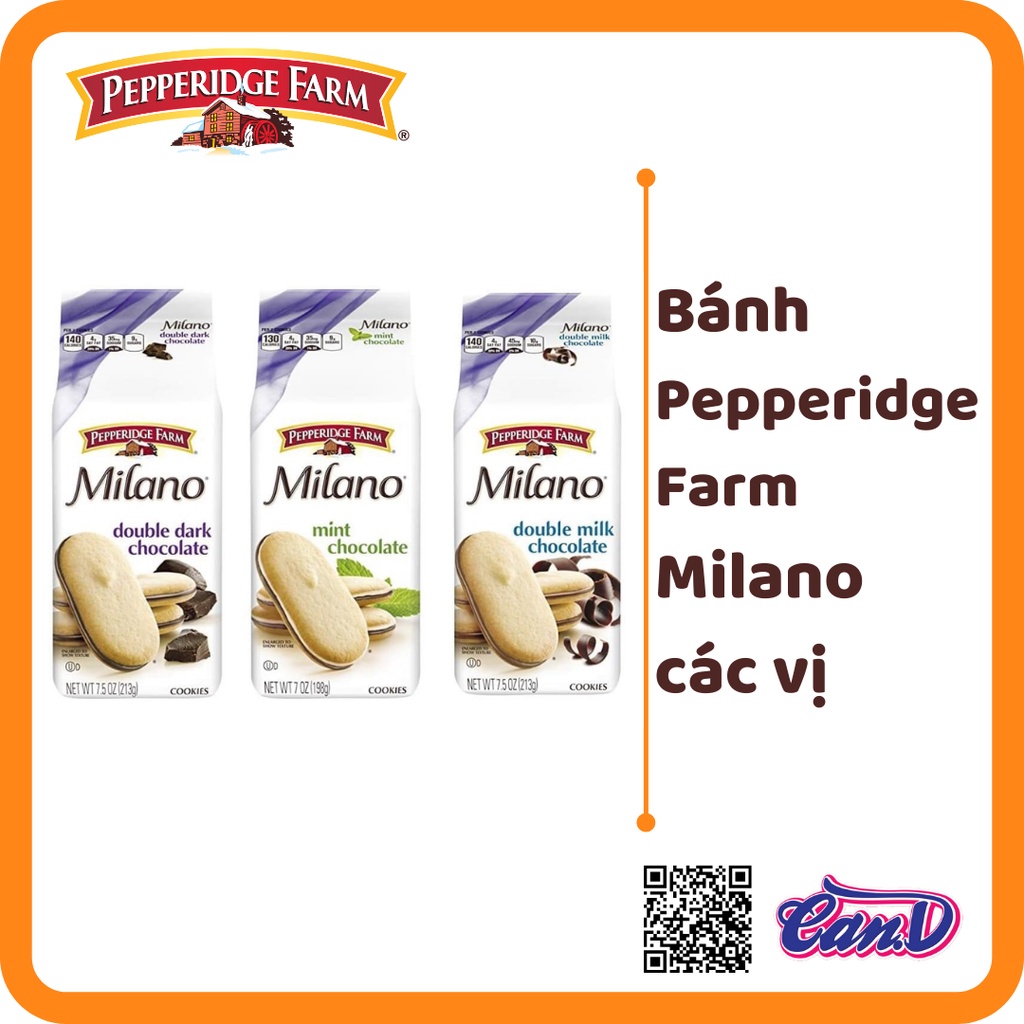 (4 vị) Bánh Pepperidge Farm Milano gói (170gr - 213gr)