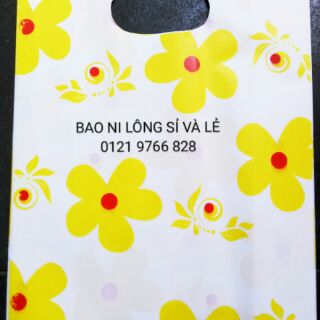 BAO NILON Trắng hình size 15