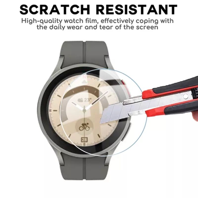 Kính cường lực 2.5D chống trầy xước bảo vệ cho đồng hồ Samsung Galaxy Watch 5 40mm / 44mm và Watch 5 pro 45mm
