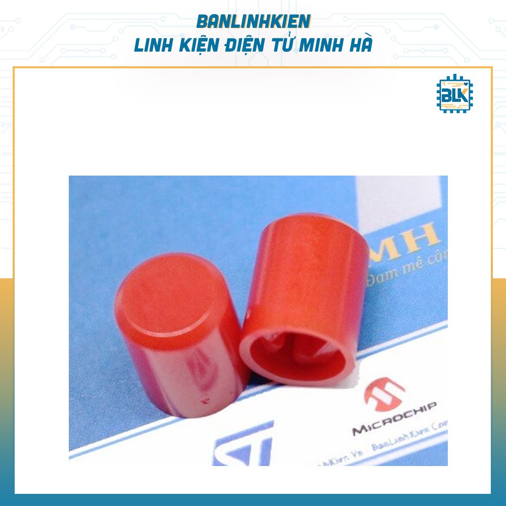 Vỏ Nút Nhấn 6 Chân 6x5MM Màu Đỏ (10 chiếc)