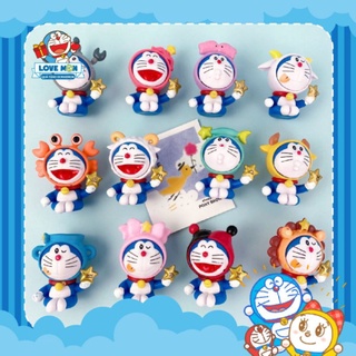 MÔ HÌNH DORAEMON 12 CUNG HOÀNG ĐẠO TRANG TRÍ BÀN HỌC