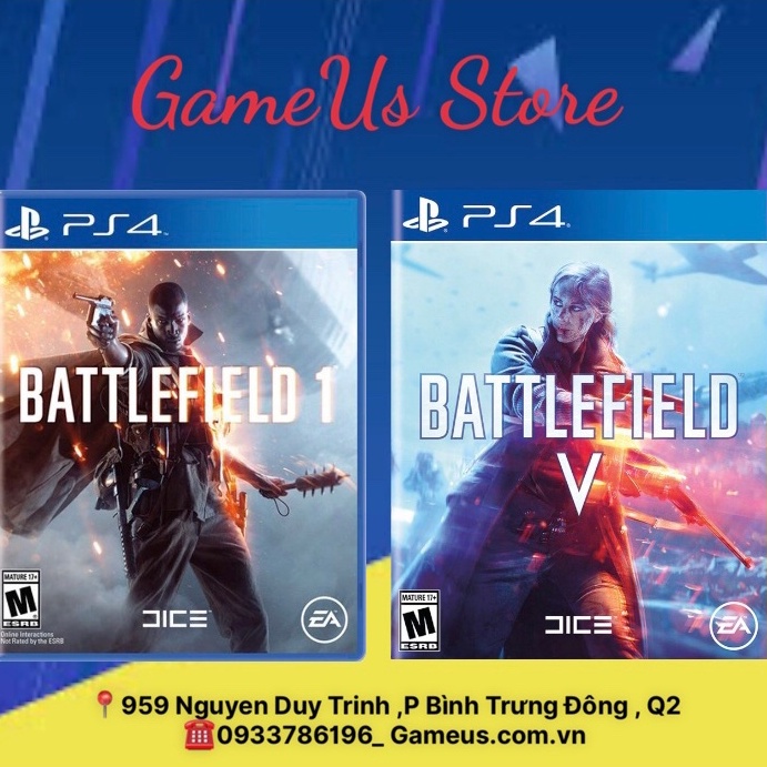 Đĩa game PS4 : Battlefield 1 Hệ US
