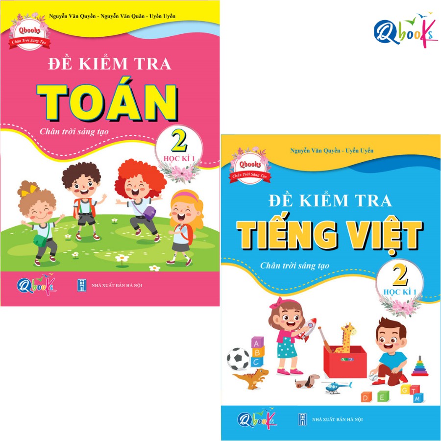 Sách - Combo Đề Kiểm Tra Toán và Tiếng Việt Lớp 2 - Chân Trời Sáng Tạo - Học Kì 1 (2 cuốn)