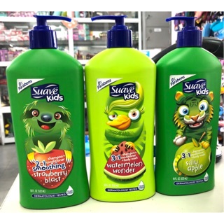 Dầu Gội Và Xả Suave Kids 2 in 1 Mỹ