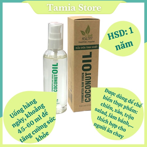 Dầu dừa tinh khiết Viet Healthy 100ml