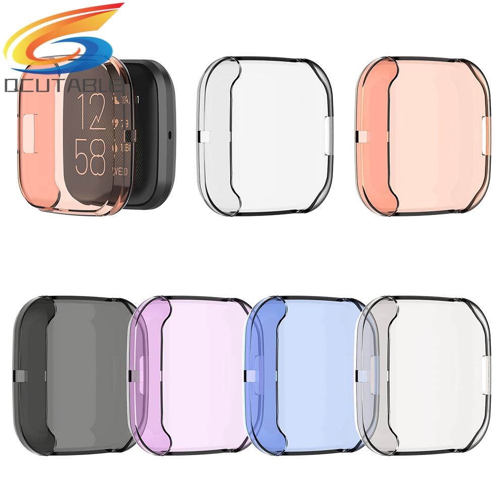 Ốp nhựa tpu trong suốt bảo vệ màn hình đồng hồ thông minh Fitbit Versa 2